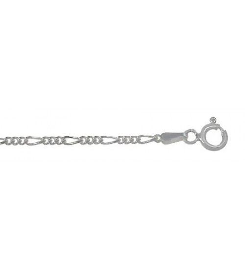 16" Figaro Chain - Package of 10, Sterling Silver